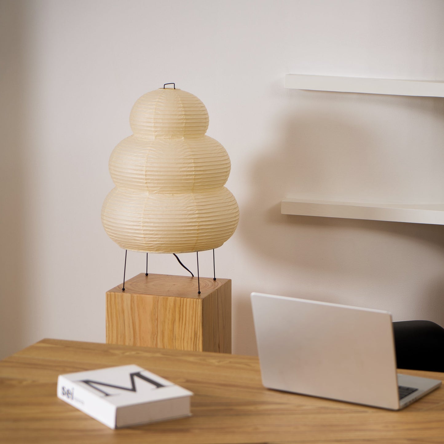 Modern Paper Table Lamp | Floor Lamp with Soft Glow for Living Room and Bedroom
