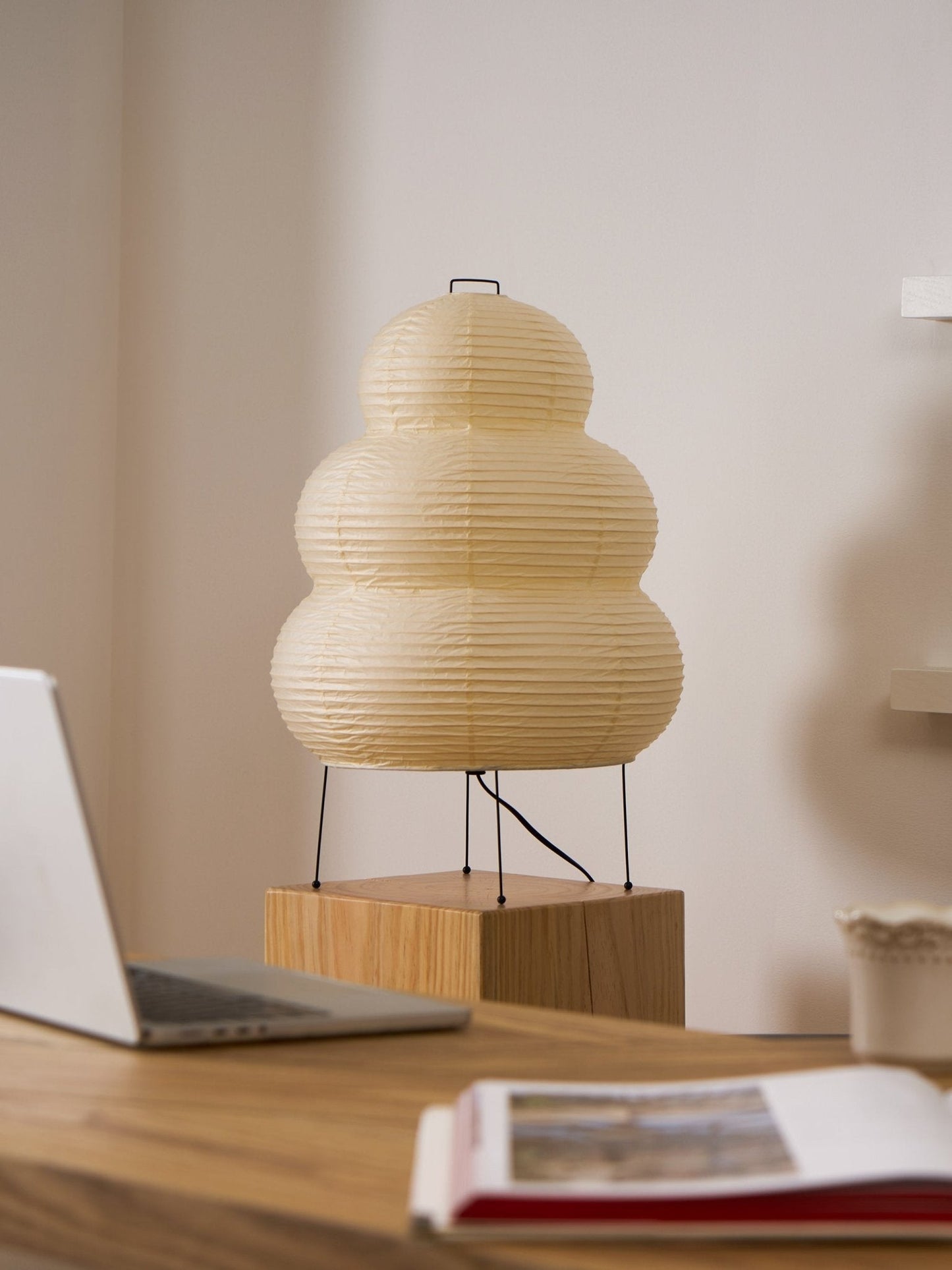 Modern Paper Table Lamp | Floor Lamp with Soft Glow for Living Room and Bedroom