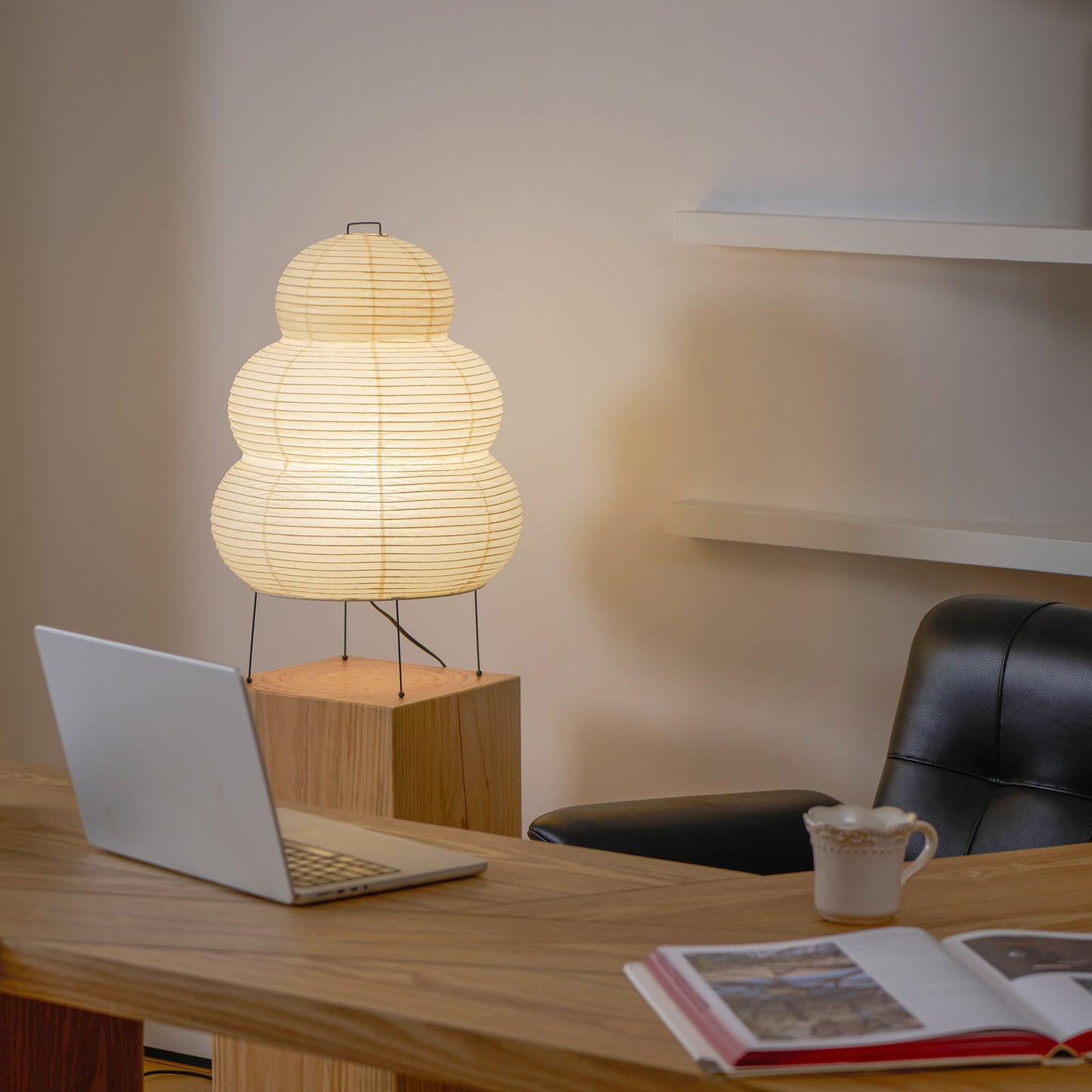 Modern Paper Table Lamp | Floor Lamp with Soft Glow for Living Room and Bedroom