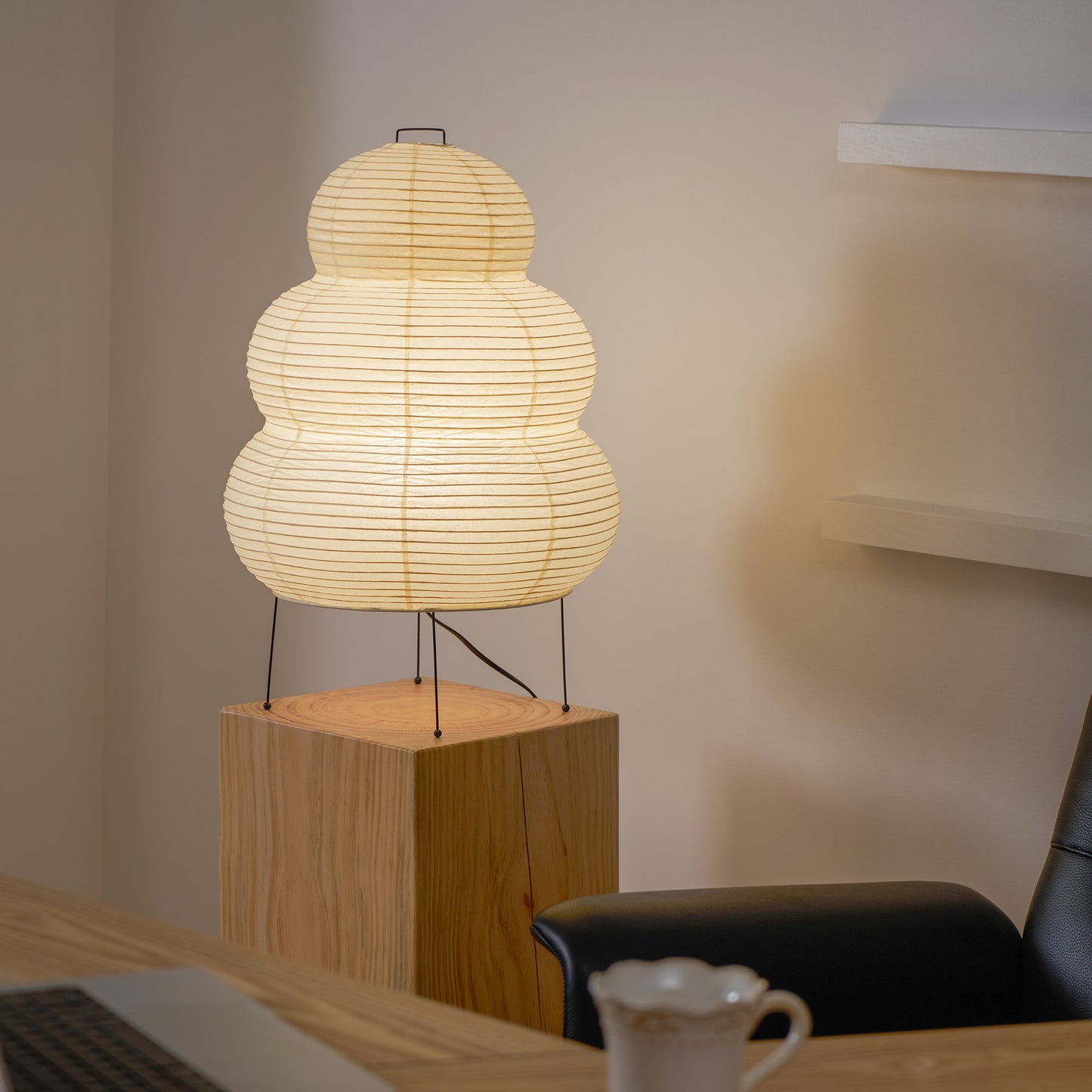 Modern Paper Table Lamp | Floor Lamp with Soft Glow for Living Room and Bedroom