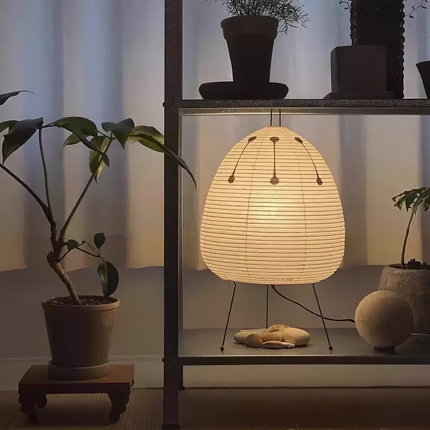 Modern Paper Table Lamp | Floor Lamp with Soft Glow for Living Room and Bedroom