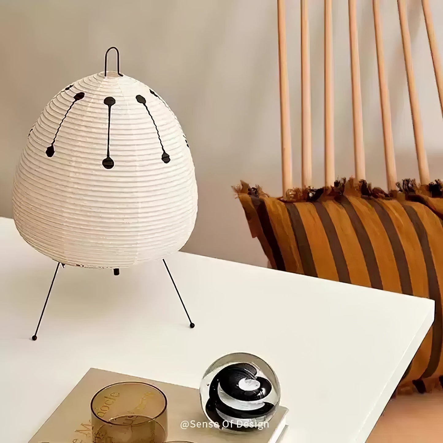 Modern Paper Table Lamp | Floor Lamp with Soft Glow for Living Room and Bedroom