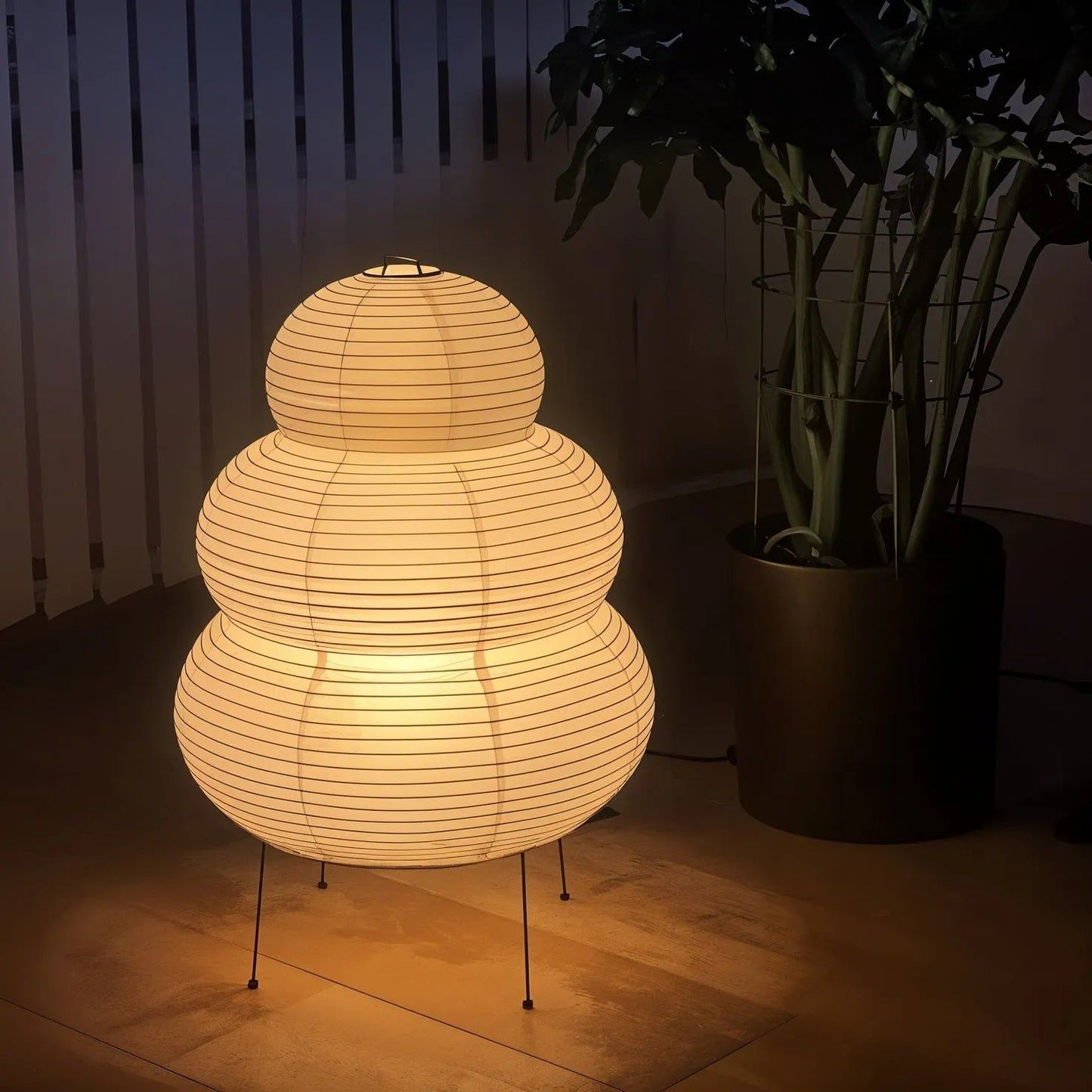 Modern Paper Table Lamp | Floor Lamp with Soft Glow for Living Room and Bedroom