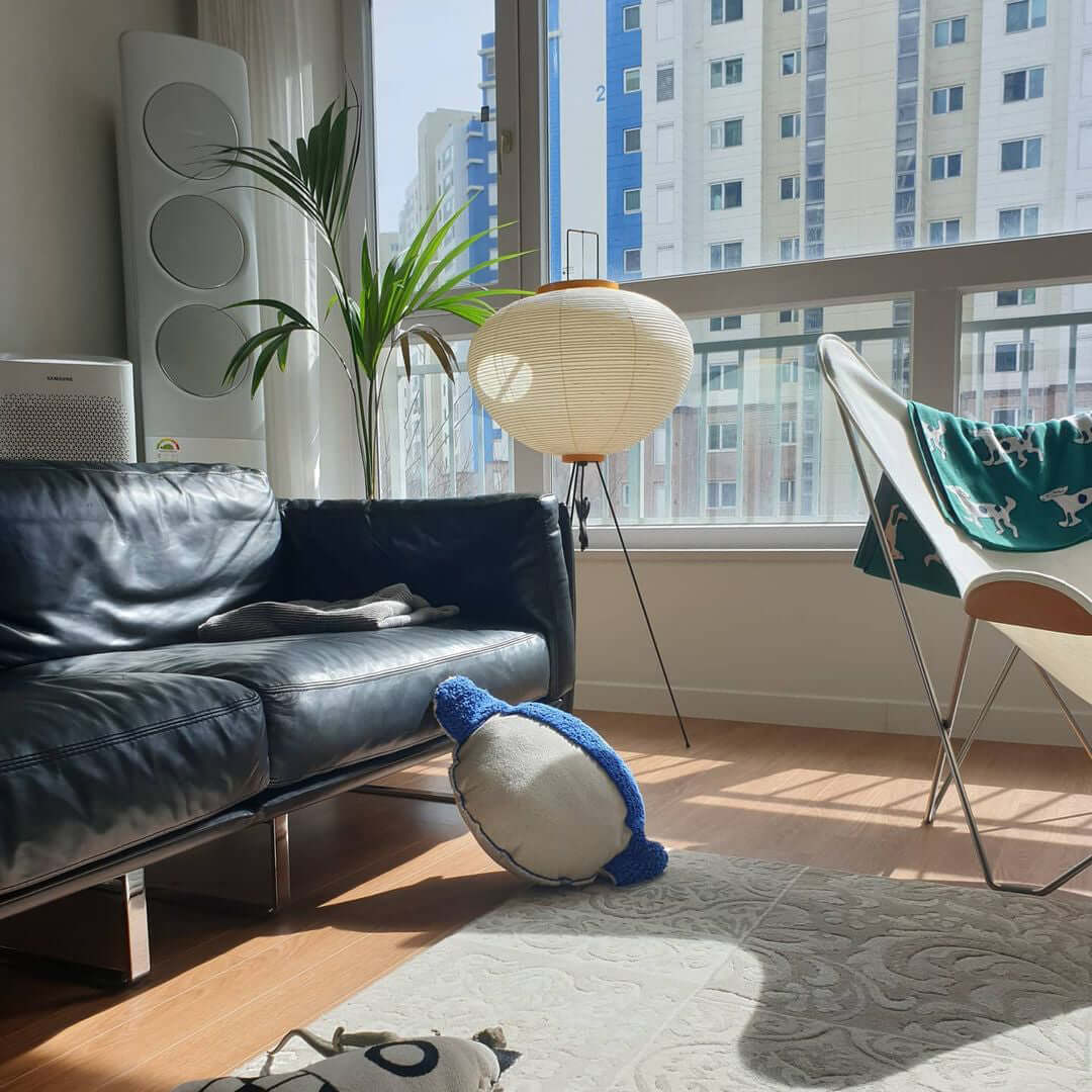 Modern Japanese Style Floor Lamp | Standing Light for Living Room and Bedroom