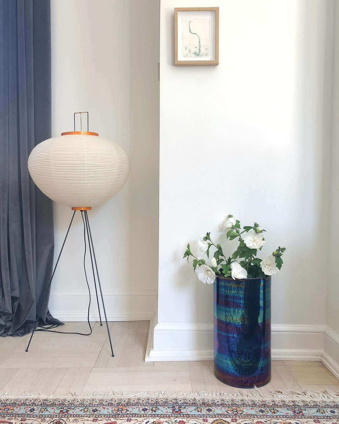 Modern Japanese Style Floor Lamp | Standing Light for Living Room and Bedroom