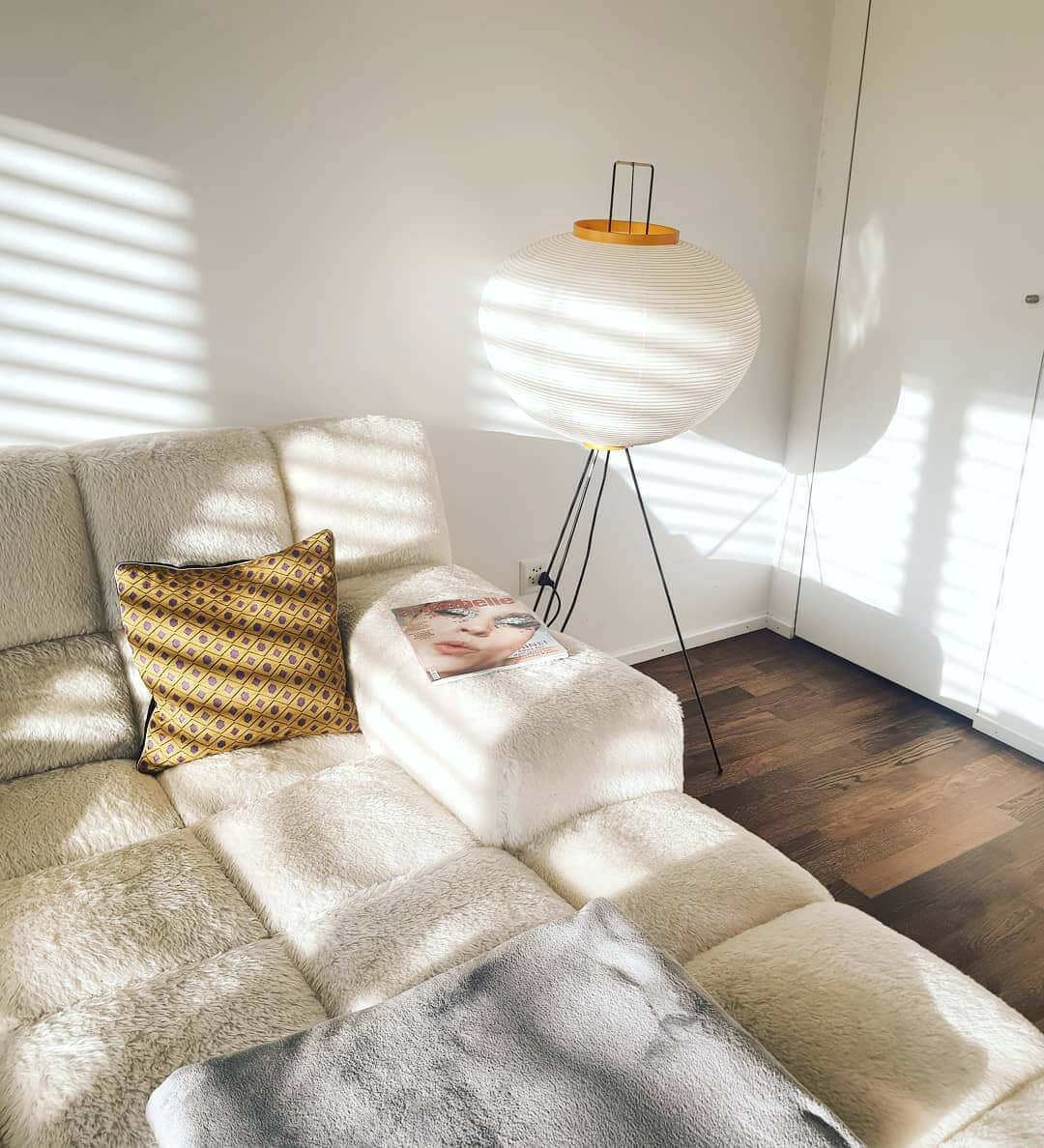 Modern Japanese Style Floor Lamp | Standing Light for Living Room and Bedroom