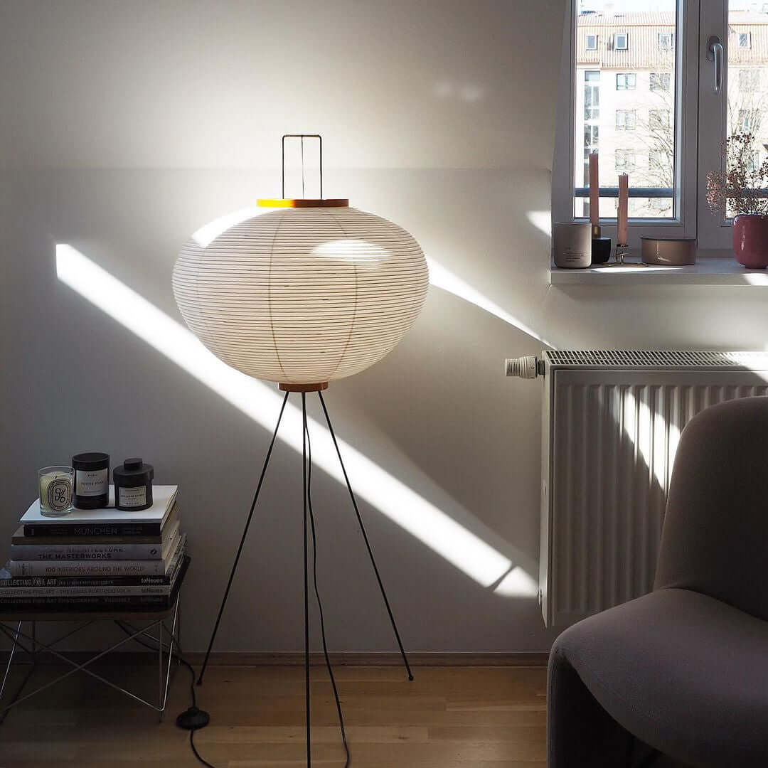 Modern Japanese Style Floor Lamp | Standing Light for Living Room and Bedroom