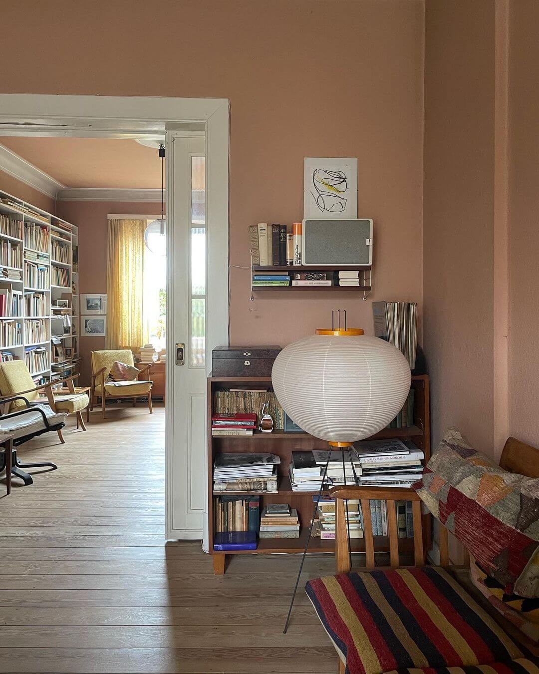 Modern Japanese Style Floor Lamp | Standing Light for Living Room and Bedroom