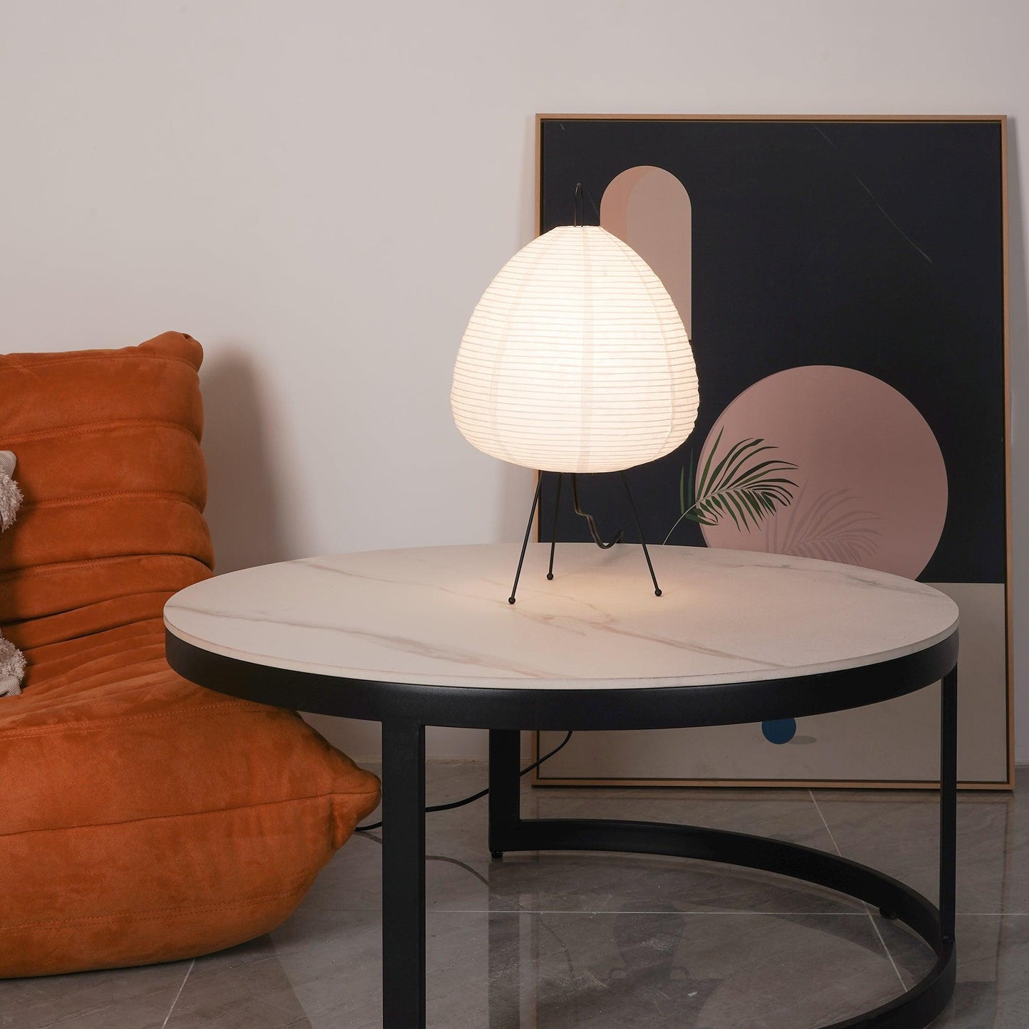 Modern Paper Table Lamp | Floor Lamp with Soft Glow for Living Room and Bedroom