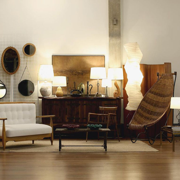 Modern Japanese Style Floor Lamp | Standing Light for Living Room and Bedroom