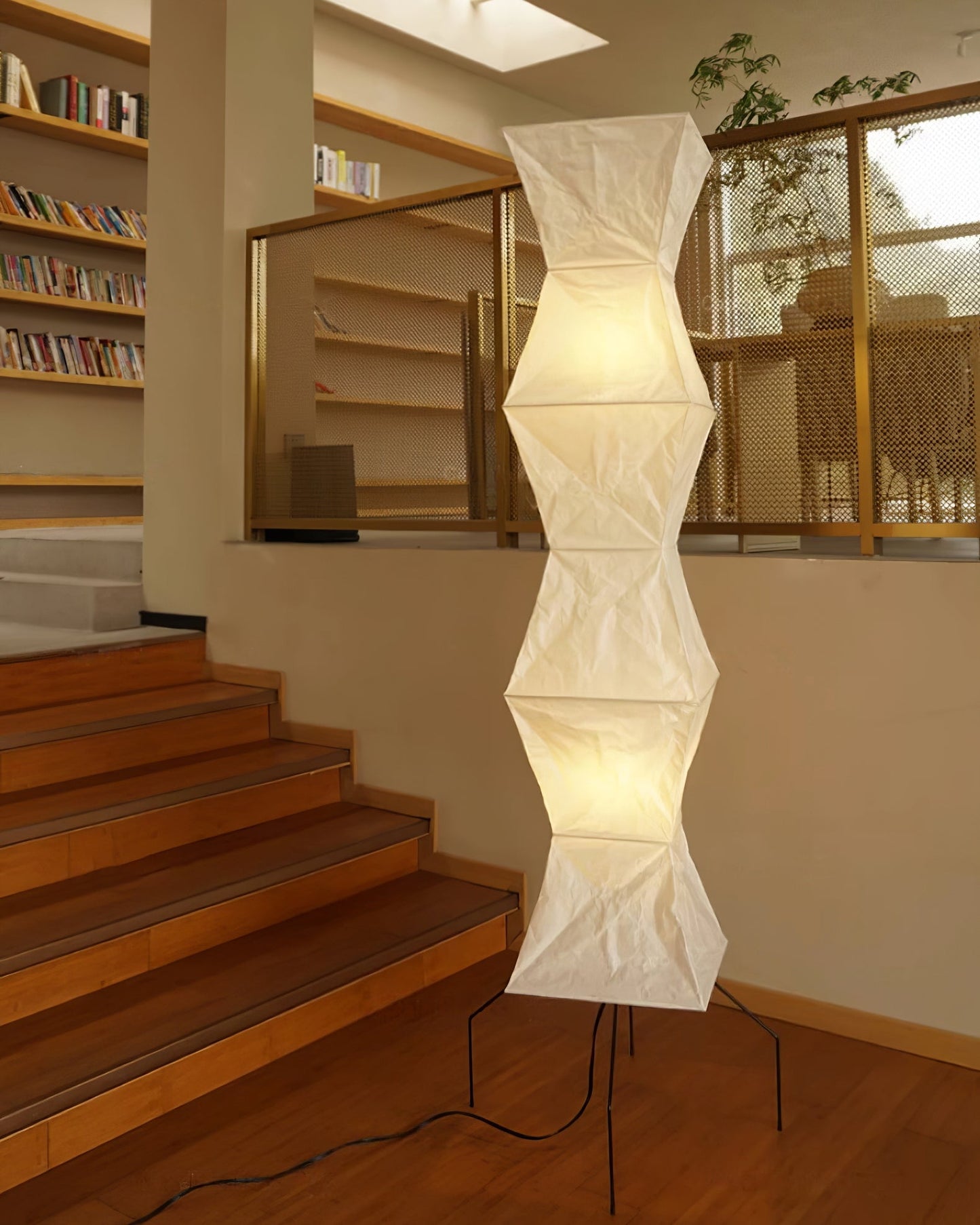 Modern Japanese Style Floor Lamp | Standing Light for Living Room and Bedroom