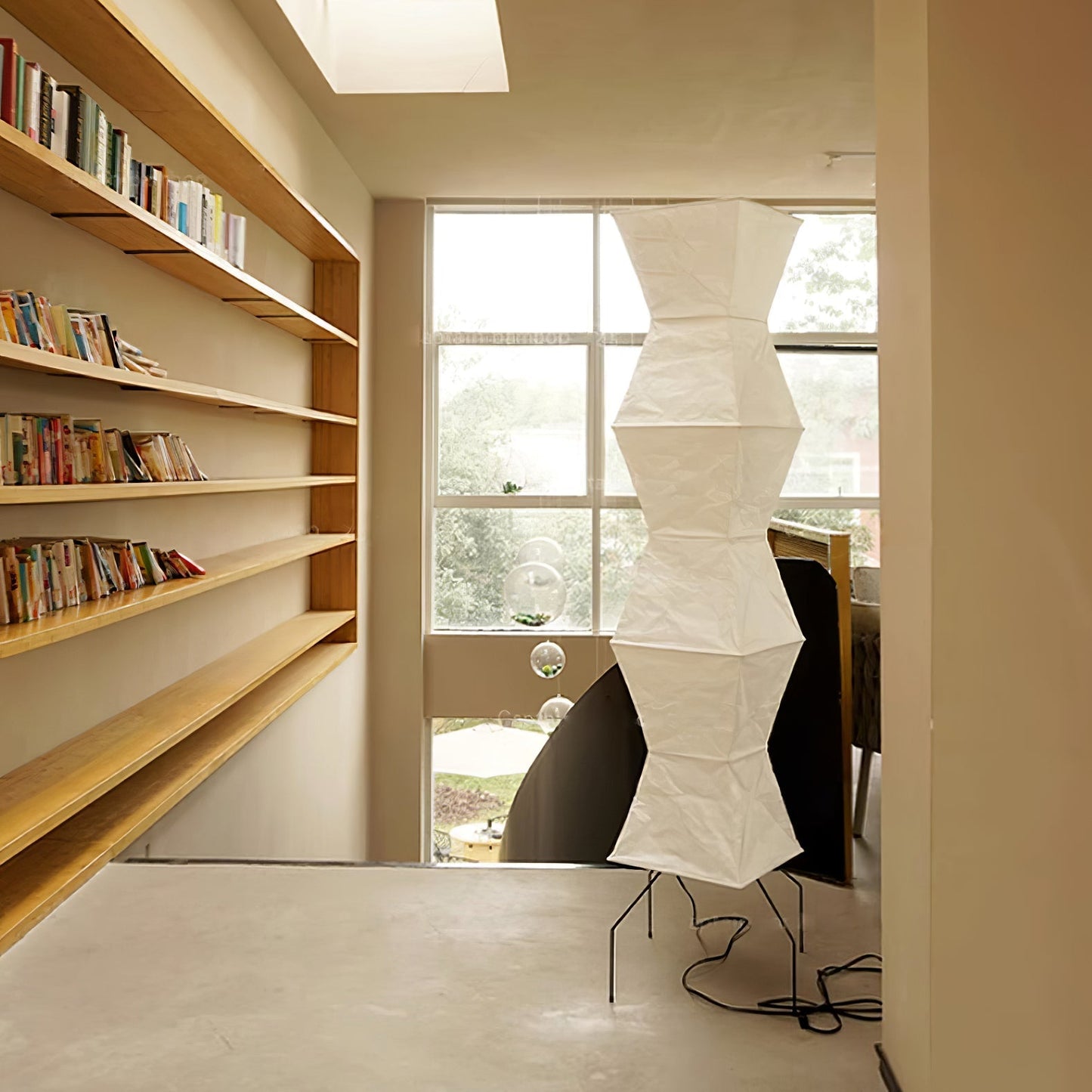 Modern Japanese Style Floor Lamp | Standing Light for Living Room and Bedroom