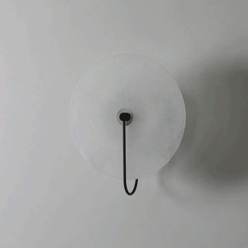 Round Disc Wall Lamp Sconce | Modern Ambient Wall Light for Bedroom and Living