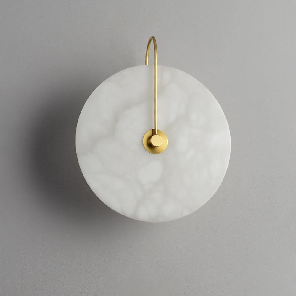Round Disc Wall Lamp Sconce | Modern Ambient Wall Light for Bedroom and Living