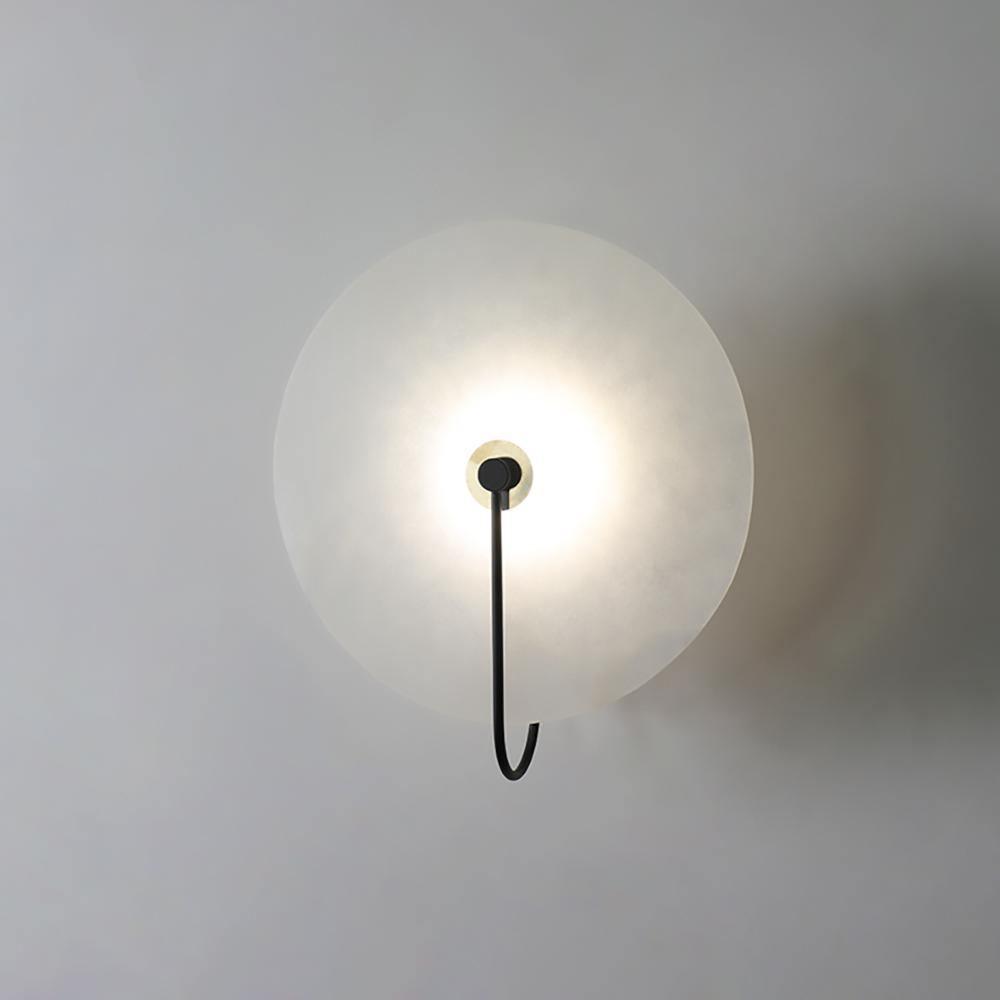 Round Disc Wall Lamp Sconce | Modern Ambient Wall Light for Bedroom and Living