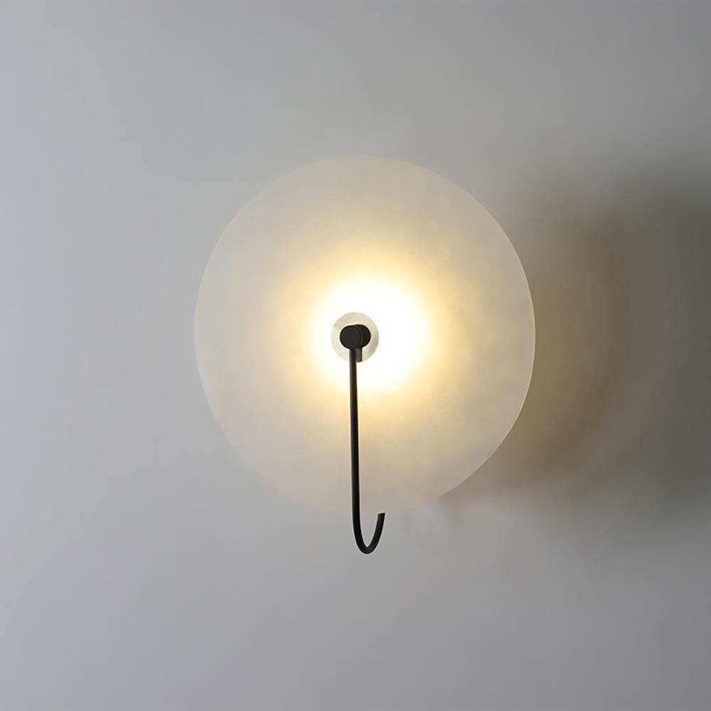 Round Disc Wall Lamp Sconce | Modern Ambient Wall Light for Bedroom and Living