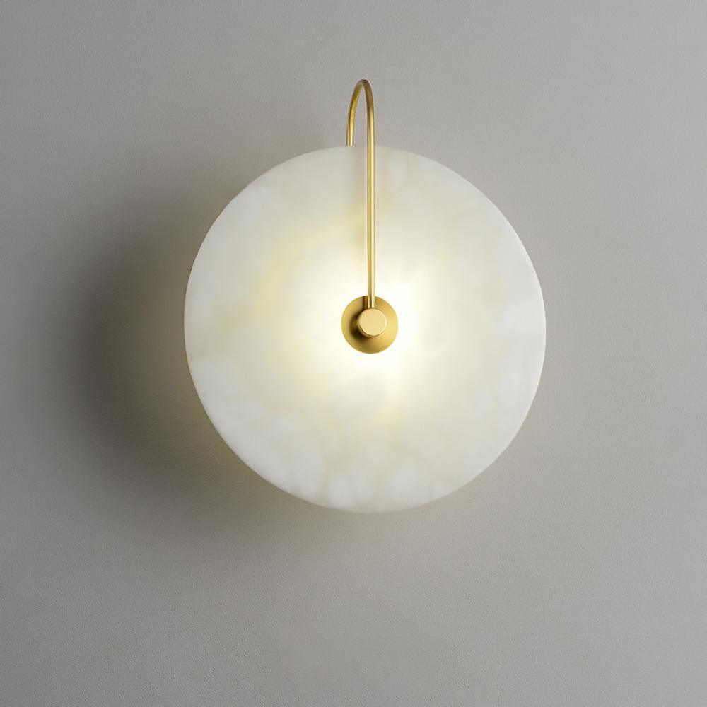 Round Disc Wall Lamp Sconce | Modern Ambient Wall Light for Bedroom and Living