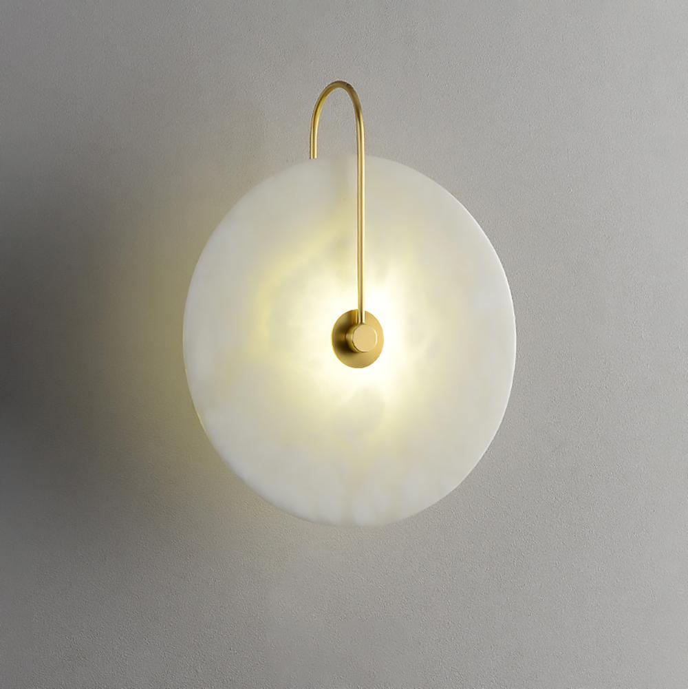 Round Disc Wall Lamp Sconce | Modern Ambient Wall Light for Bedroom and Living