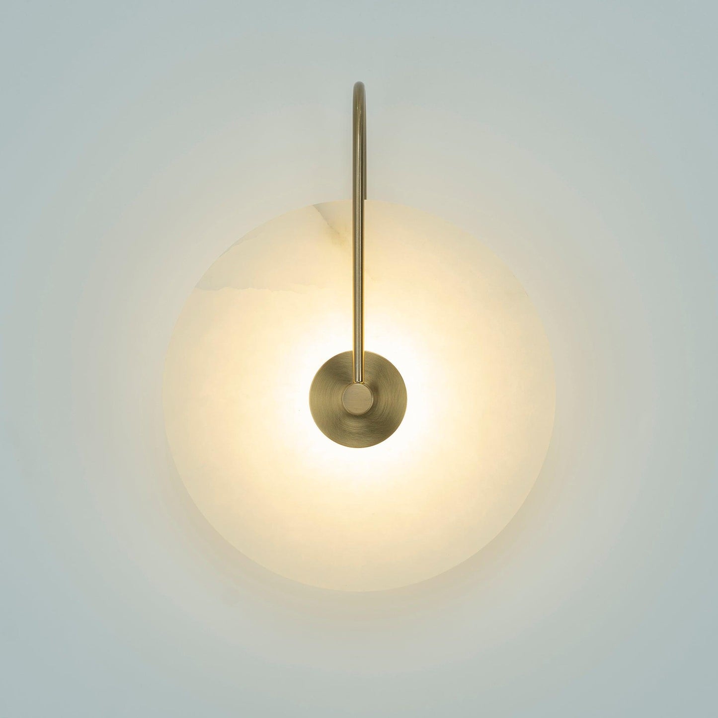 Round Disc Wall Lamp Sconce | Modern Ambient Wall Light for Bedroom and Living