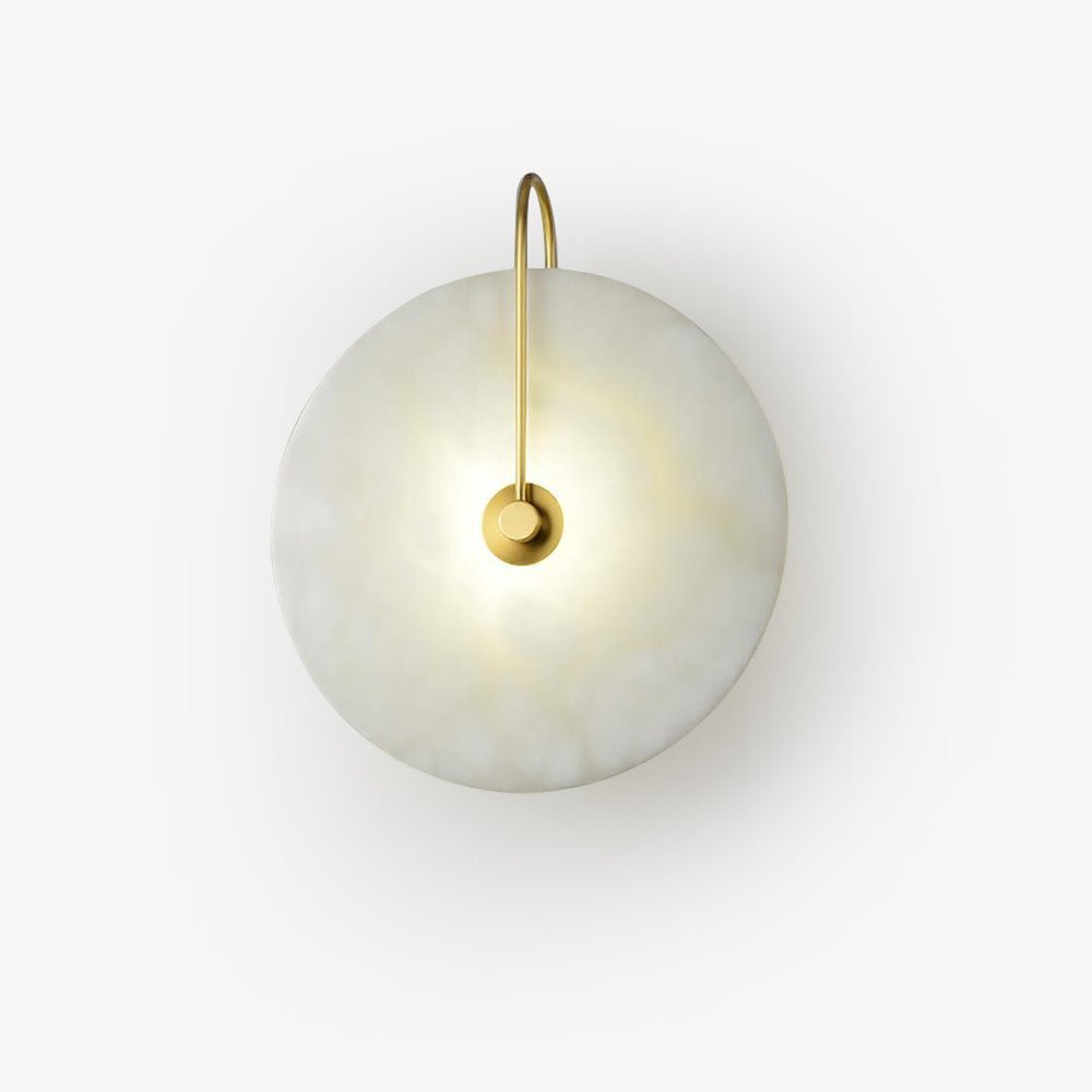 Round Disc Wall Lamp Sconce | Modern Ambient Wall Light for Bedroom and Living