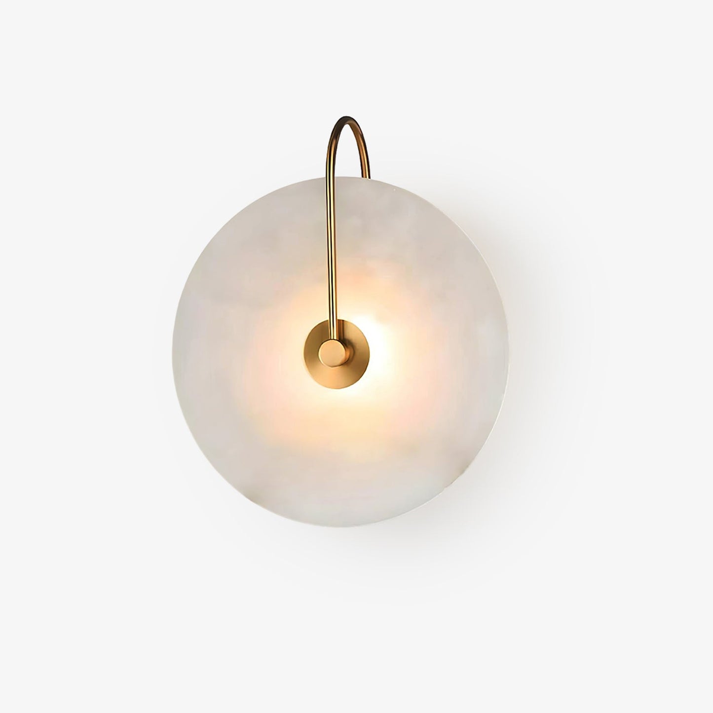 Round Disc Wall Lamp Sconce | Modern Ambient Wall Light for Bedroom and Living