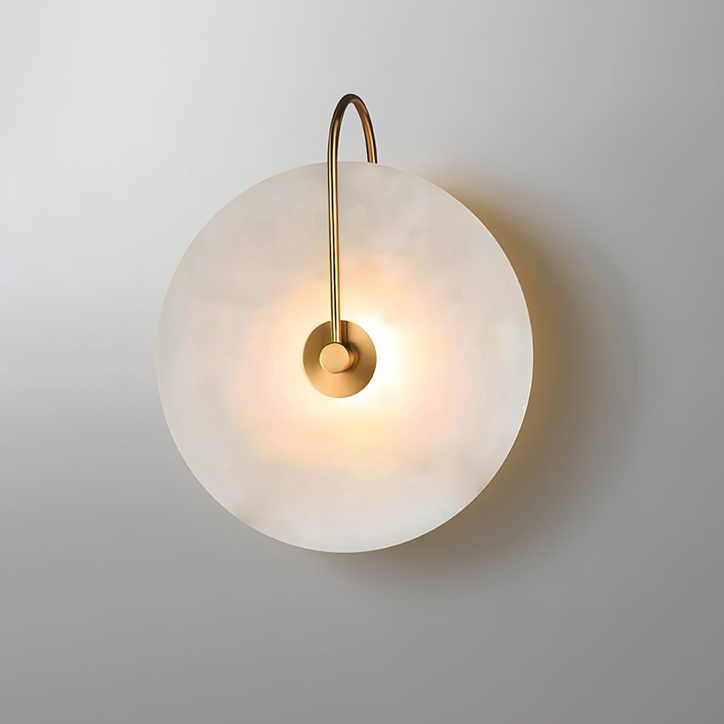 Round Disc Wall Lamp Sconce | Modern Ambient Wall Light for Bedroom and Living