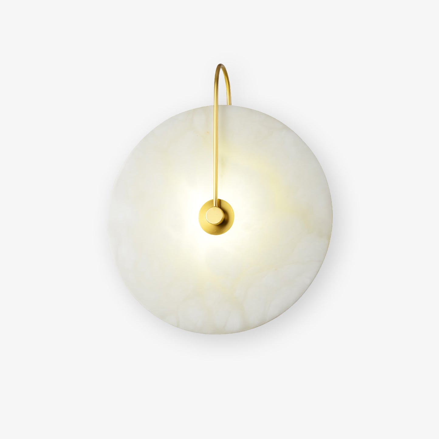 Round Disc Wall Lamp Sconce | Modern Ambient Wall Light for Bedroom and Living