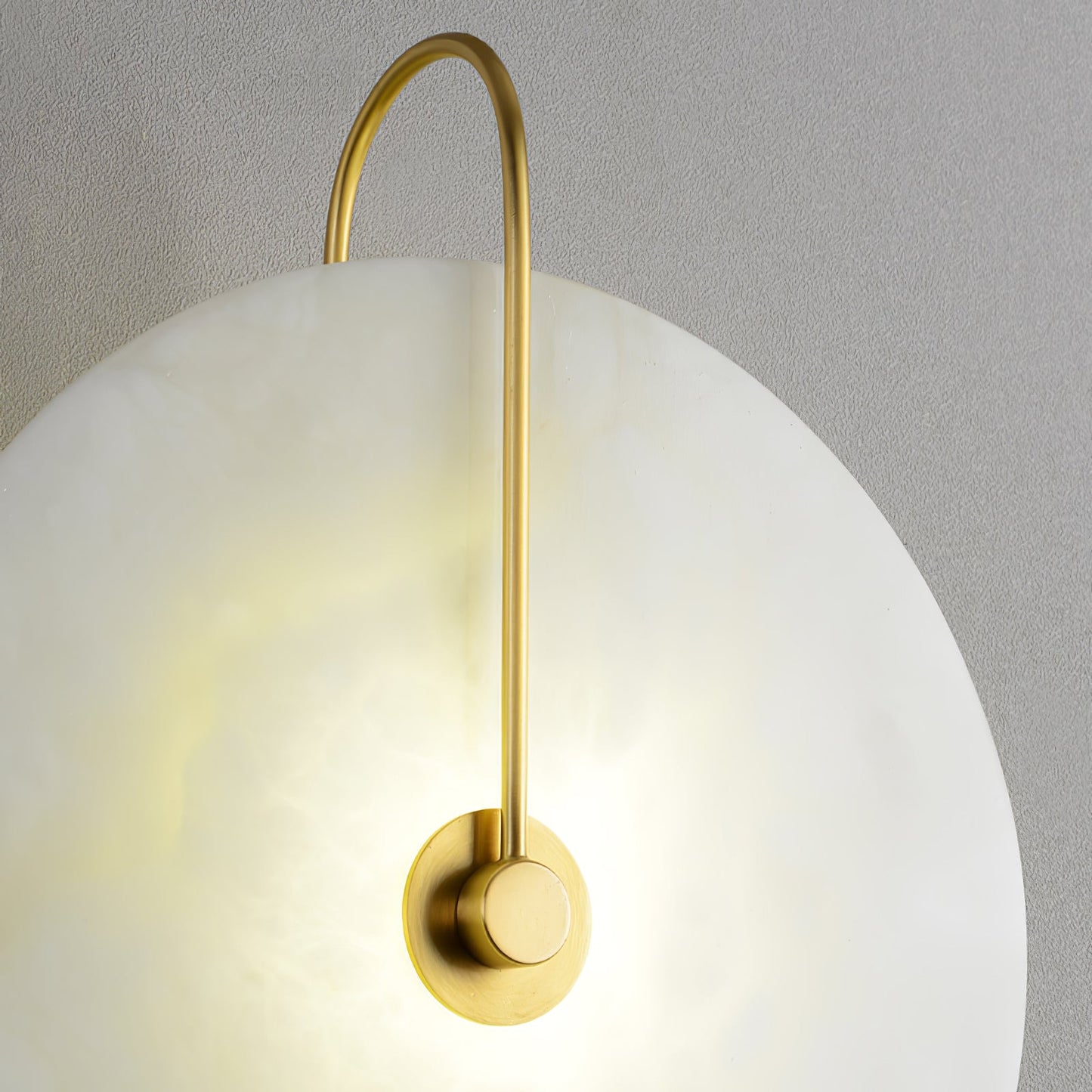 Round Disc Wall Lamp Sconce | Modern Ambient Wall Light for Bedroom and Living