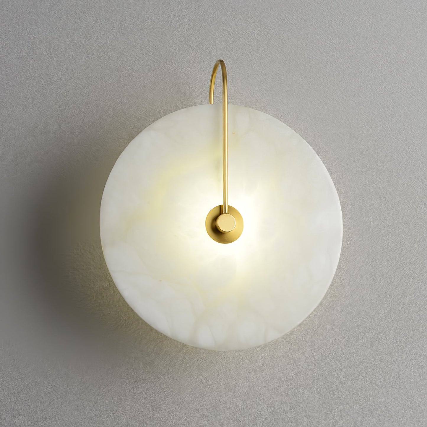 Round Disc Wall Lamp Sconce | Modern Ambient Wall Light for Bedroom and Living