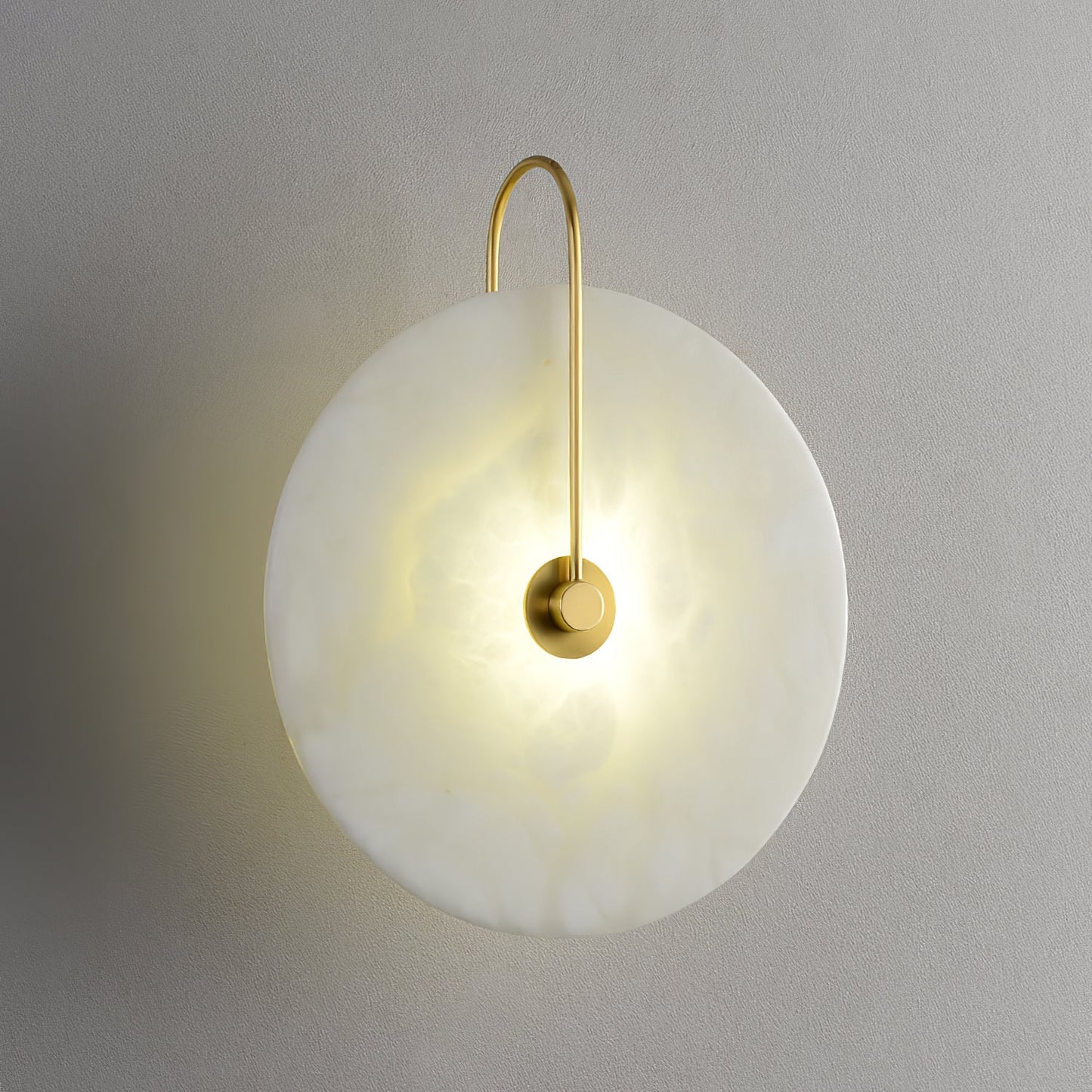 Round Disc Wall Lamp Sconce | Modern Ambient Wall Light for Bedroom and Living