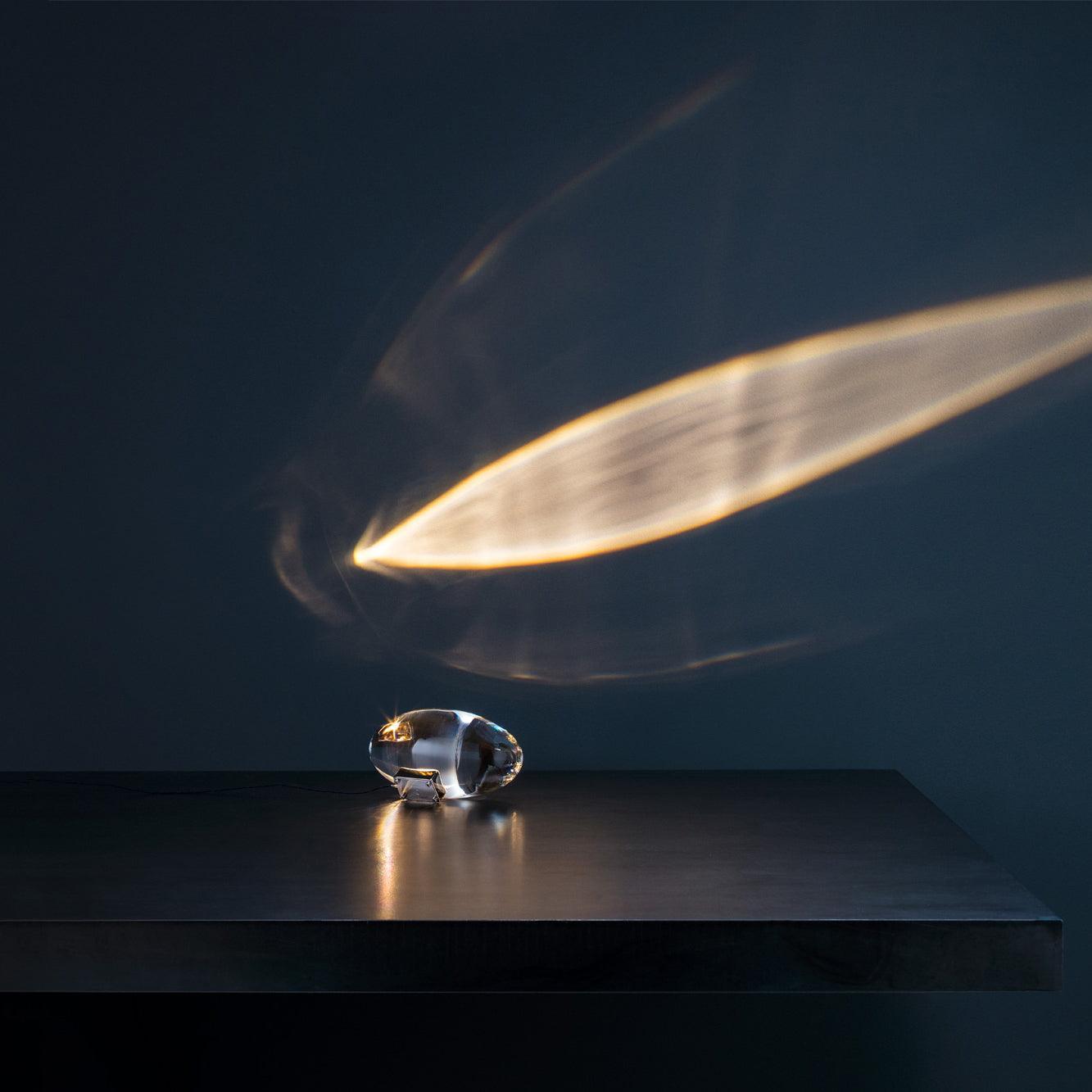 Modern Crystal Table Lamp | Ambient Bedside Light for Bedroom and Living Room