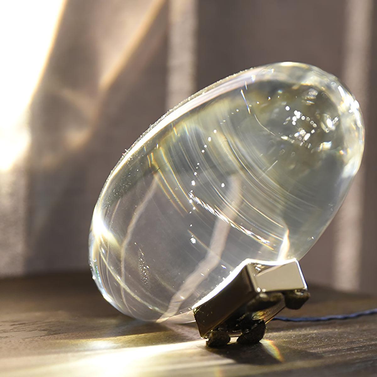 Modern Crystal Table Lamp | Ambient Bedside Light for Bedroom and Living Room