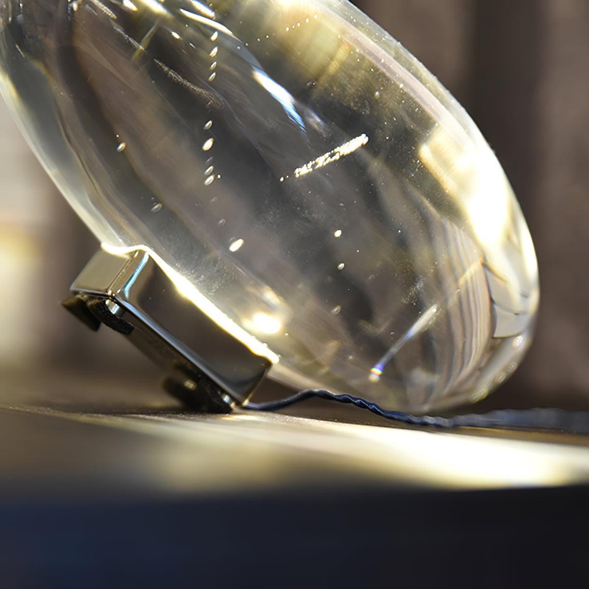 Modern Crystal Table Lamp | Ambient Bedside Light for Bedroom and Living Room