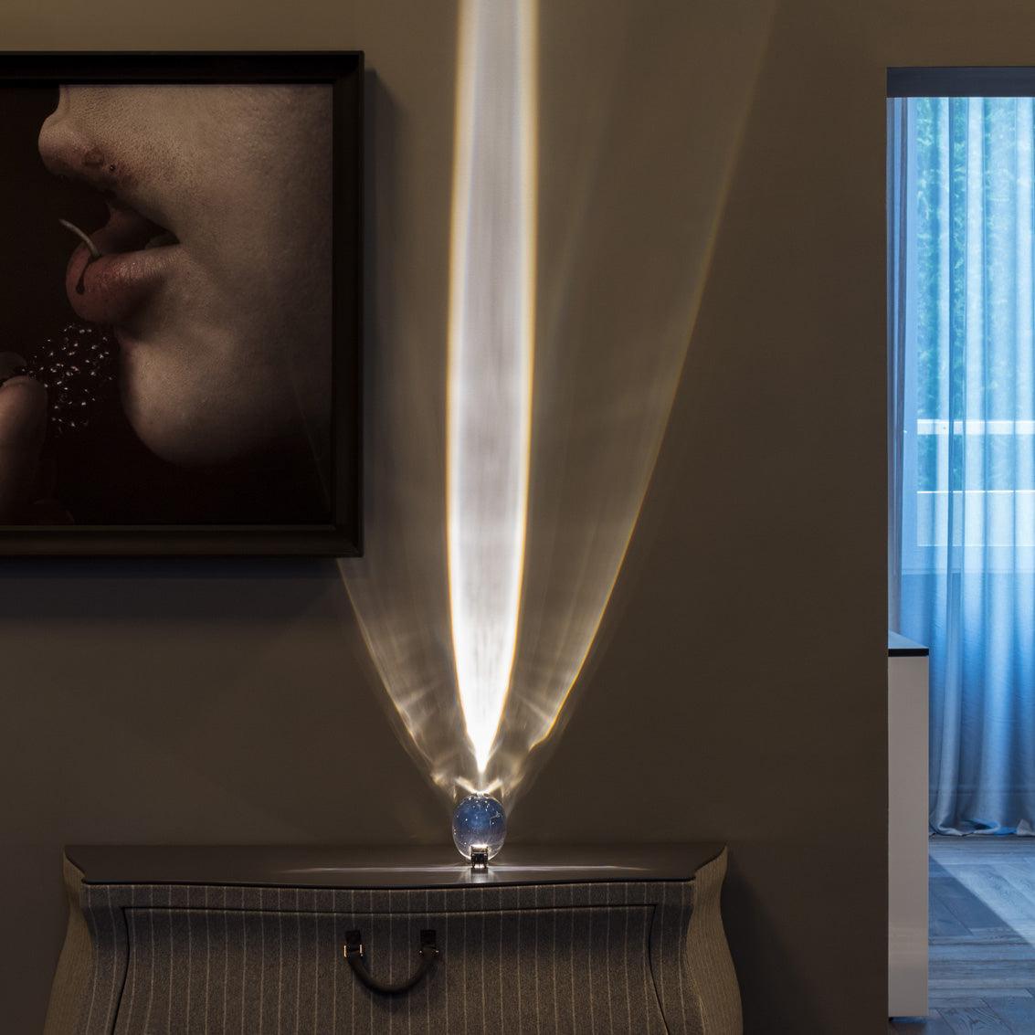 Modern Crystal Table Lamp | Ambient Bedside Light for Bedroom and Living Room