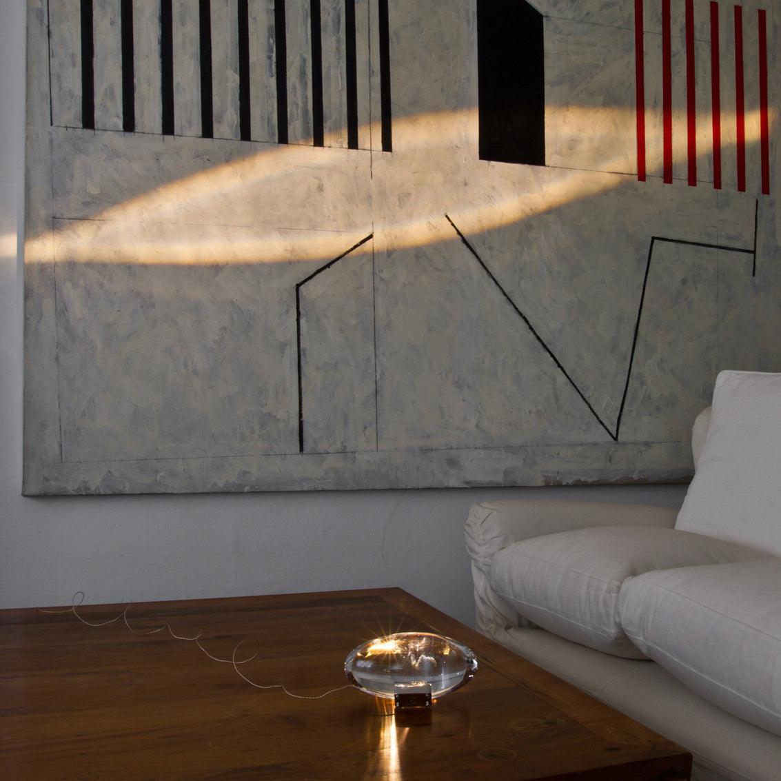 Modern Crystal Table Lamp | Ambient Bedside Light for Bedroom and Living Room