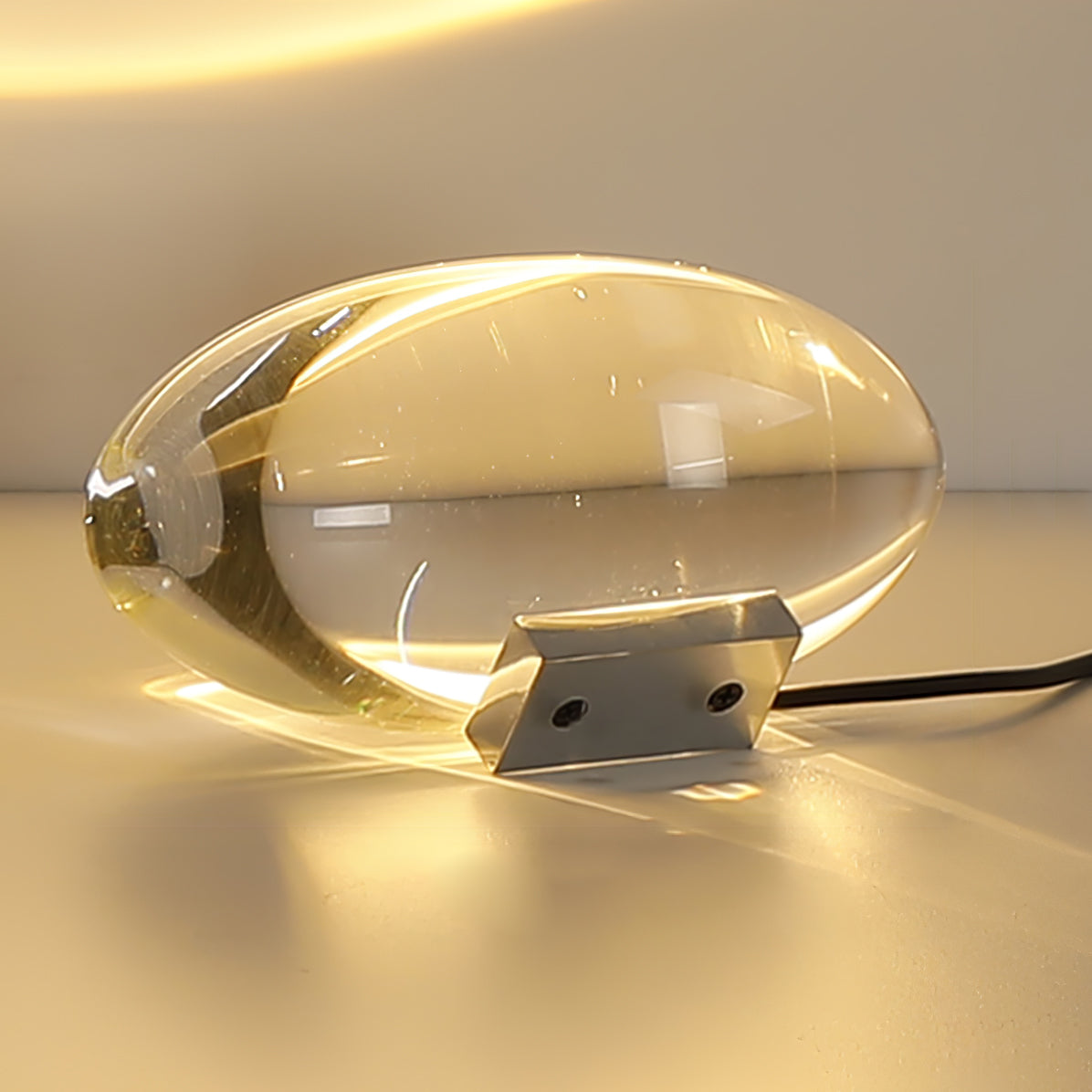 Modern Crystal Table Lamp | Ambient Bedside Light for Bedroom and Living Room
