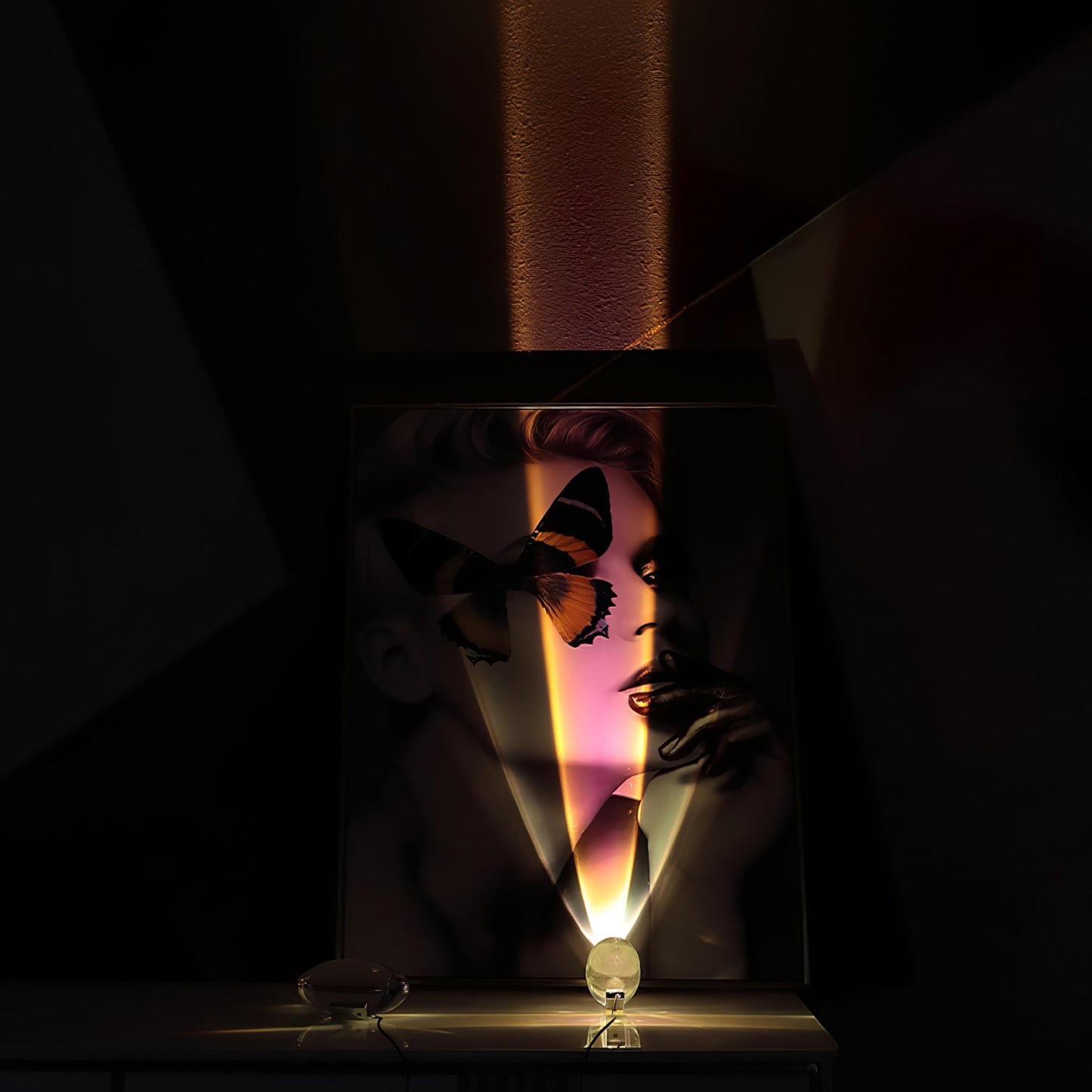 Modern Crystal Table Lamp | Ambient Bedside Light for Bedroom and Living Room