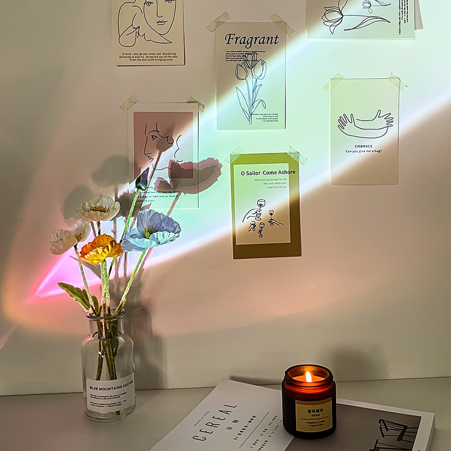 Modern Crystal Table Lamp | Ambient Bedside Light for Bedroom and Living Room
