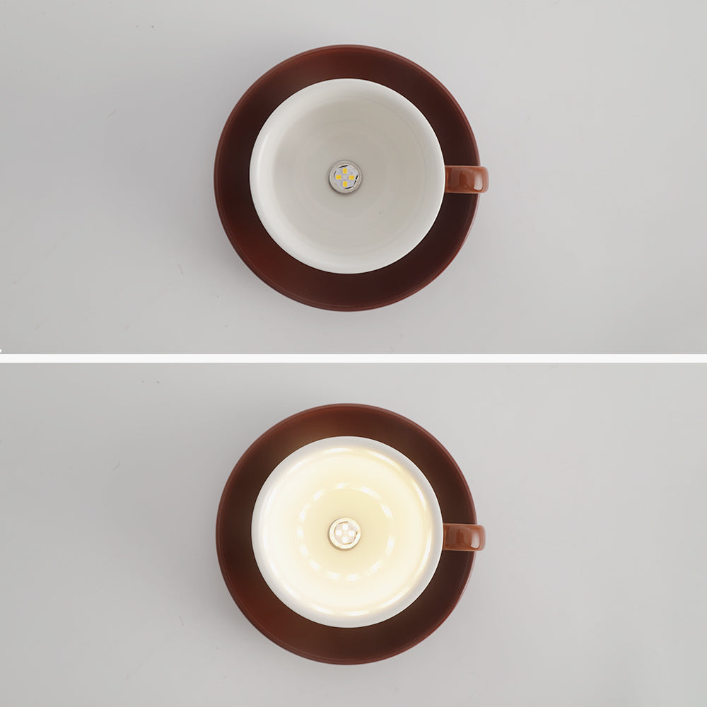 Ceramic Cup Style Flush Mount Ceiling Light | Modern Decorative Lamp