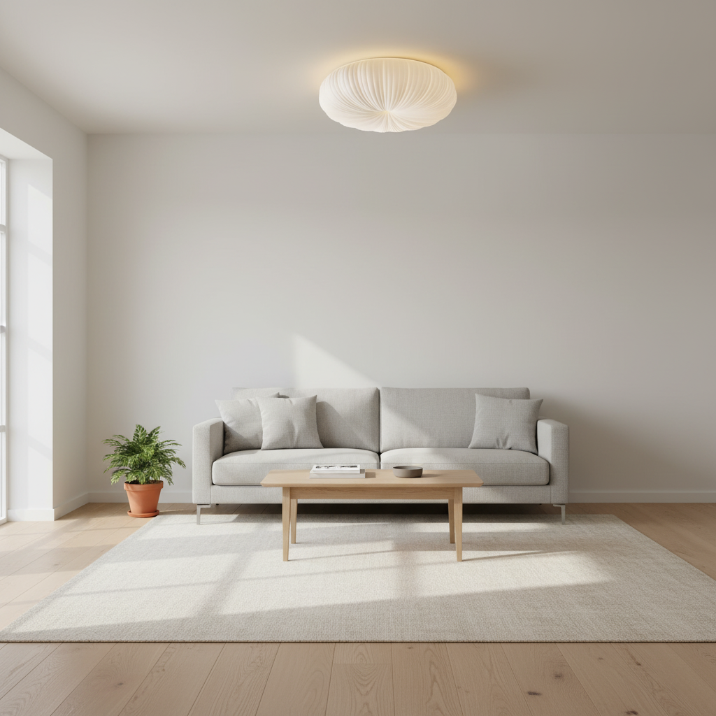 Modern Sculpted Ceiling Light | Elegant LED Lamp for Bedroom or Living Room