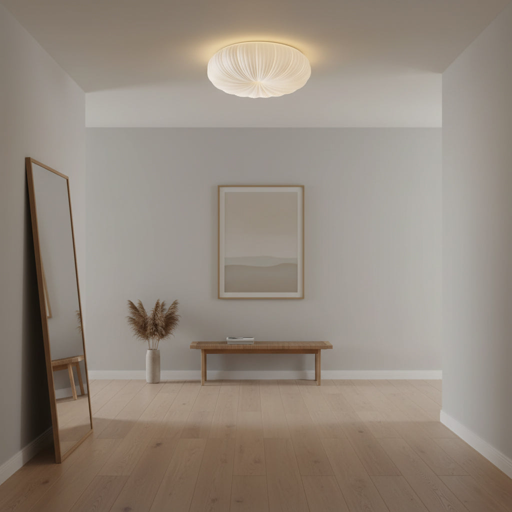 Modern Sculpted Ceiling Light | Elegant LED Lamp for Bedroom or Living Room