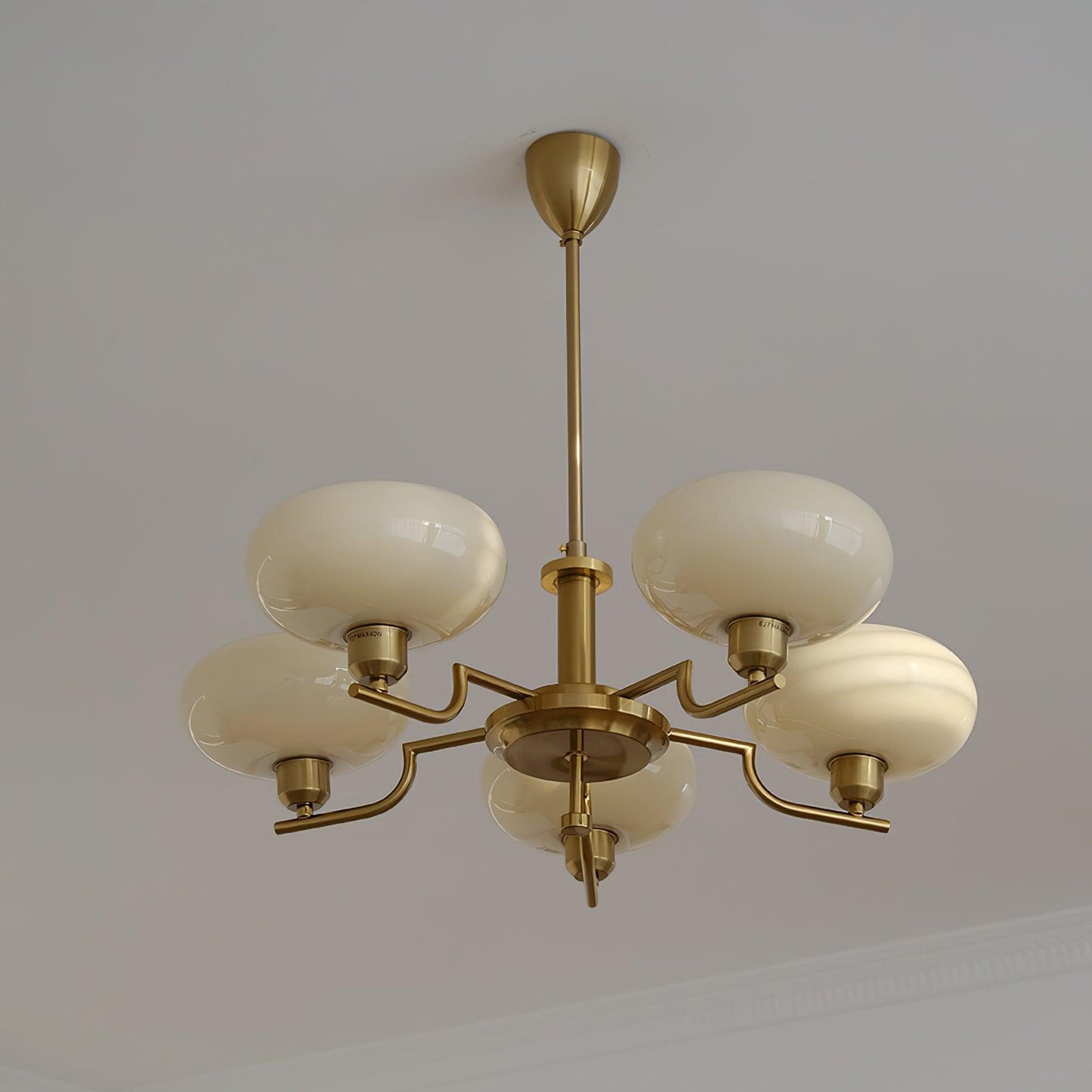 Modern Glass Globe Chandelier | Elegant Ceiling Lamp for Living Room or Dining Area