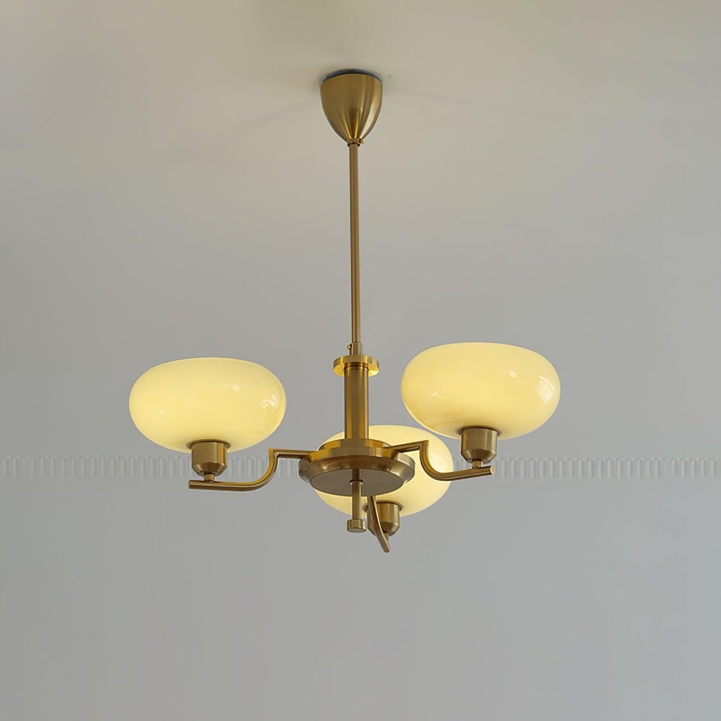 Modern Glass Globe Chandelier | Elegant Ceiling Lamp for Living Room or Dining Area
