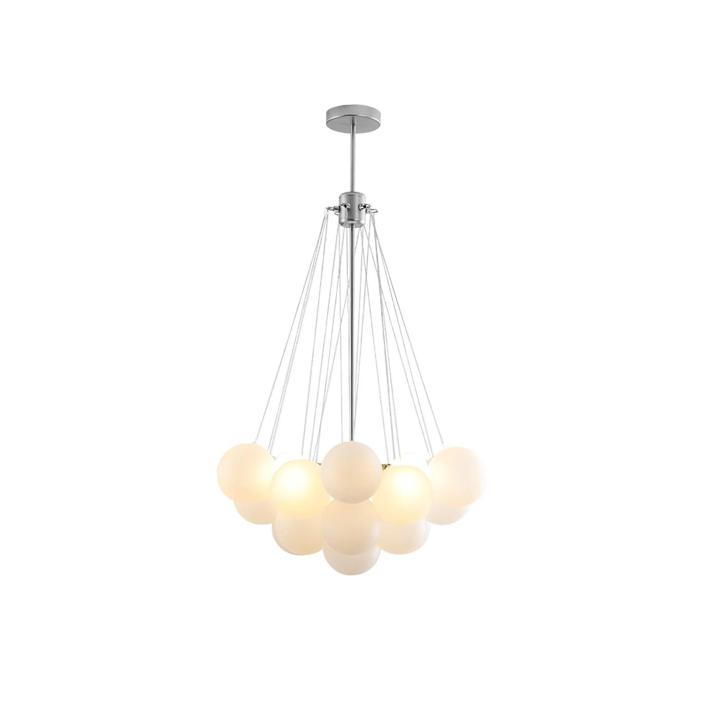 Modern Frosted Glass Ball Chandelier | Luxury Ceiling Lamp for Living Room & Bedroom