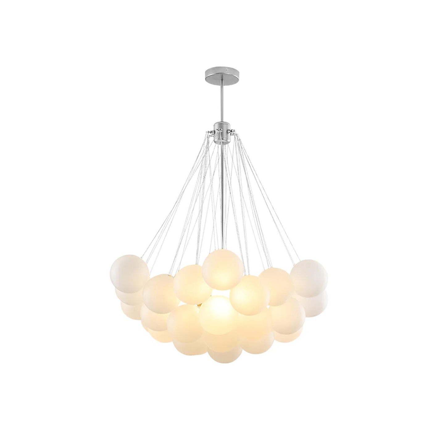 Modern Frosted Glass Ball Chandelier | Luxury Ceiling Lamp for Living Room & Bedroom