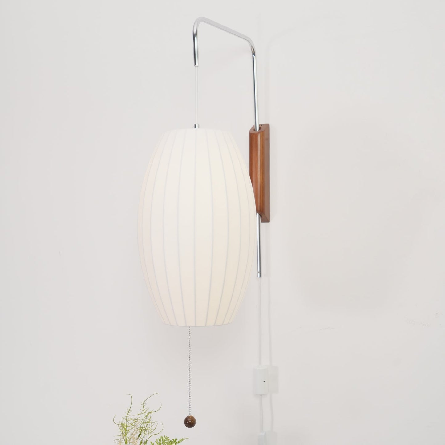 Modern Wall Lamp Sconce with Pull Cord | Adjustable Wall Light for Bedroom