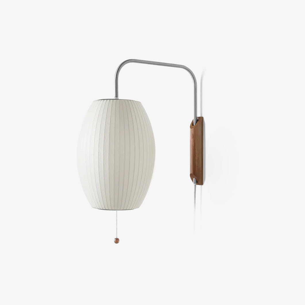 Modern Wall Lamp Sconce with Pull Cord | Adjustable Wall Light for Bedroom