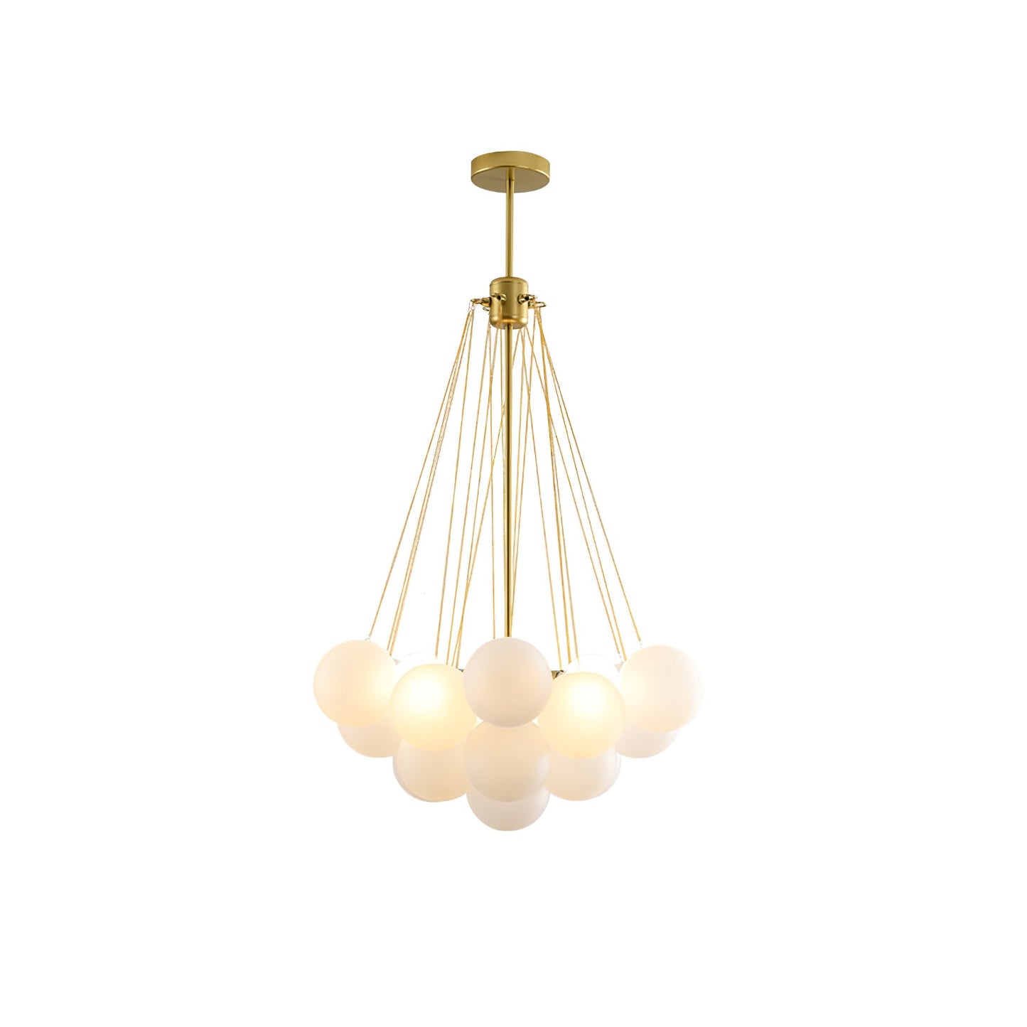 Modern Frosted Glass Ball Chandelier | Luxury Ceiling Lamp for Living Room & Bedroom