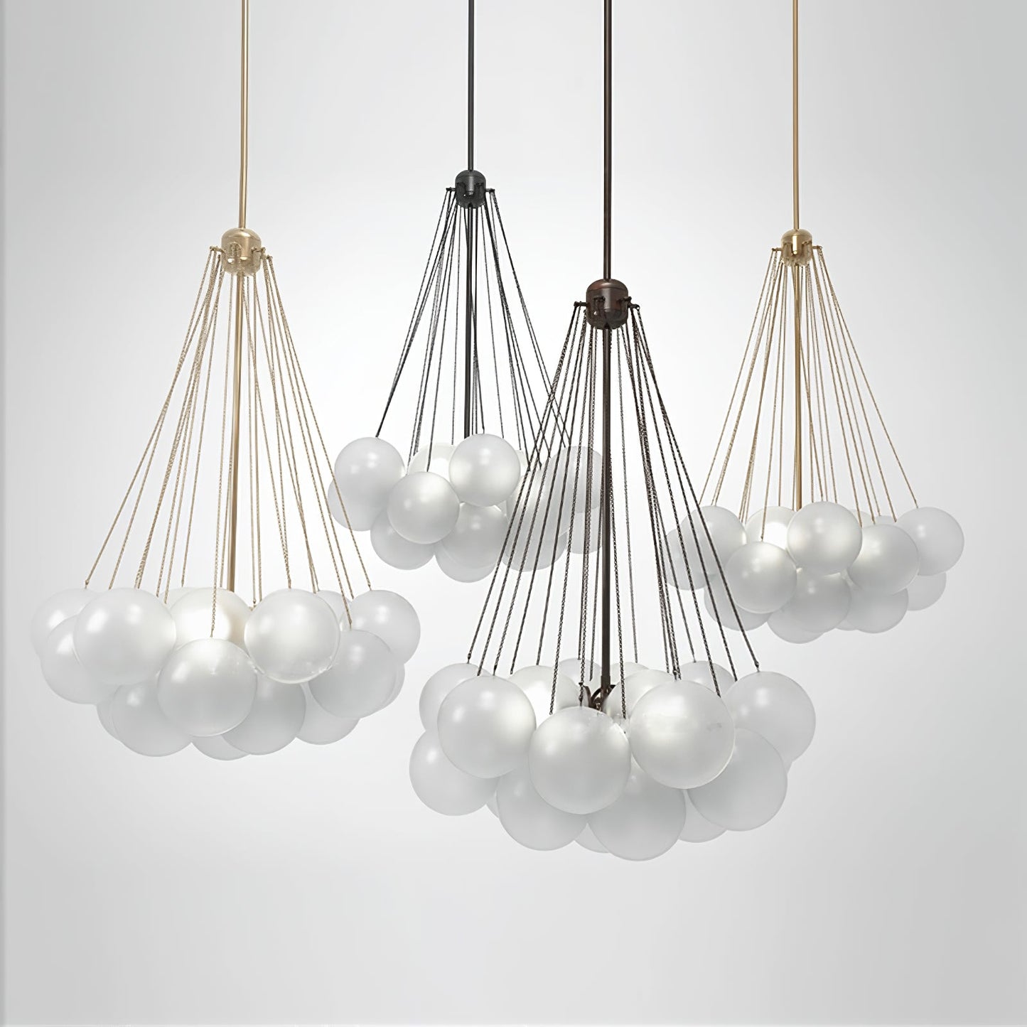 Modern Frosted Glass Ball Chandelier | Luxury Ceiling Lamp for Living Room & Bedroom