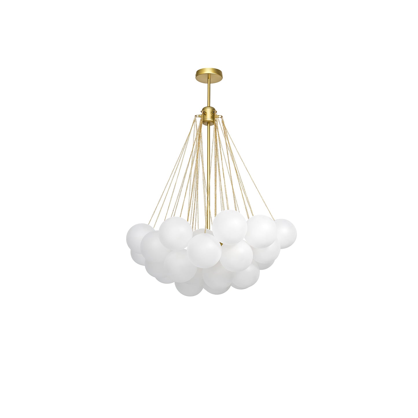 Modern Frosted Glass Ball Chandelier | Luxury Ceiling Lamp for Living Room & Bedroom